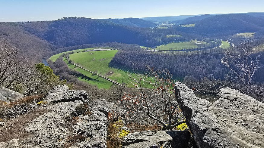 Wanderung zu Effels Klettergebiet bei Nideggen