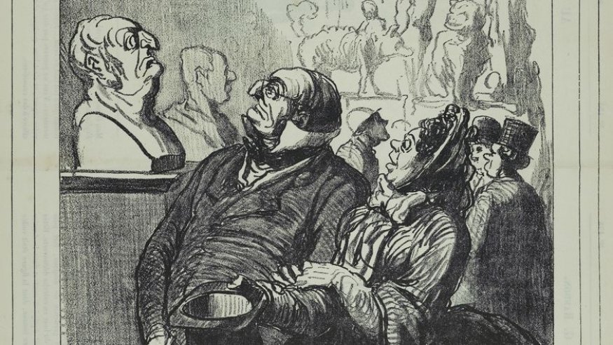 Zwischen Nackenstarre und Kunstgenuss - Daumiers Menschen im Museum
