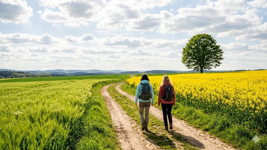 Wanderung bei Herrenstrunden und zur Burg Zweiffel