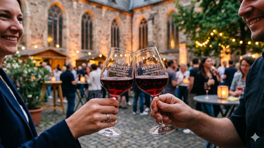 Weinfest im Hof der Kartäuserkirche