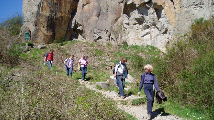 Wanderung zu den Kletterfelsen bei Nideggen
