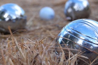 Boule im Park